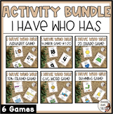 I Have Who Has Activity Bundle | Math and Literacy Games