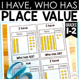 PLACE VALUE Games - Tens and Ones - I Have Who Has Activit