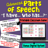 Parts of Speech I Have Who Has Game (7 parts of speech!): 