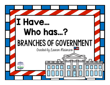 Preview of I Have... Who Has...? Branches of Government Game