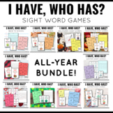 Sight Word Games Bundle | Fry Words I Have Who Has for Sma
