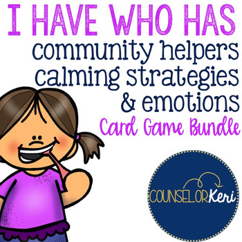 Preview of I Have, Who Has... Bundle: Community Helpers, Calming Strategies, and Emotions!