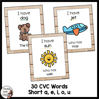 I Have Who Has | CVC Word Game | Literacy Activity