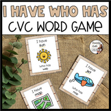 I Have Who Has | CVC Word Game | Literacy Activity