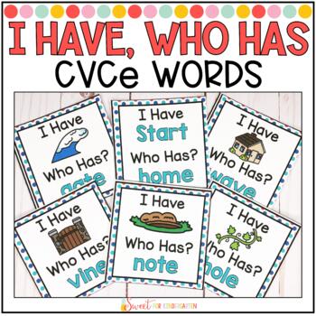 Preview of I Have, Who Has CVCe Words