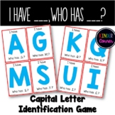 I Have, Who Has - Capital Letter Identification card game