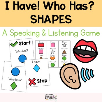 Preview of I Have, Who Has? Card Game - Shapes