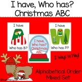 I Have Who Has Christmas ABC Game
