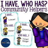 I Have Who Has Community Helpers Cards for Career Developm