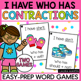 I Have Who Has Contractions - Contraction Word Games