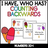 Counting Backwards From 20 {I Have Who Has Math Game}