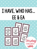 I Have Who Has -EE and -EA