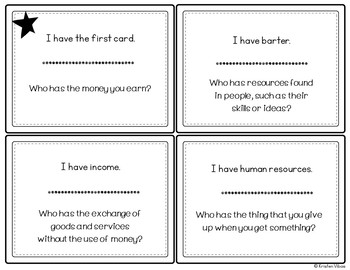 Economics Review Game | I Have, Who Has by Kristen Vibas | TpT
