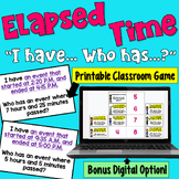 Elapsed Time I Have Who Has Game: Print and Digital