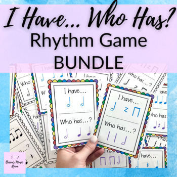 Preview of I Have Who Has // Elementary Music Rhythm Game BUNDLE