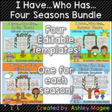 I Have Who Has Four Seasons Template Bundle