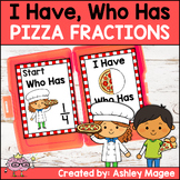 I Have, Who Has Fraction Card Game with Pizza Theme