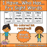 I Have Who Has Fry Words - 32nd Group of 25 Words (Words 7