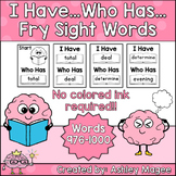 I Have Who Has Fry Words - 40th Group of 25 Words (Words 9