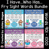 I Have Who Has Fry Words - Tenth 100 Words Bundle (Words 9