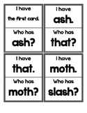 I Have. Who Has? GAME (SH and TH Digraphs)