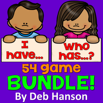 Preview of I Have Who Has Game Bundle