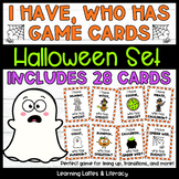 I Have Who Has Game Cards Halloween Game October Vocabular