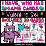 I Have Who Has Game Cards Valentine Game February Vocabula