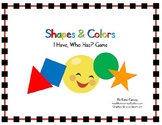 "I Have, Who Has?" Game - Shapes & Colors (Basic Math/Vocabulary)
