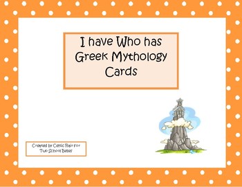 Preview of I Have, Who Has?- Greek Mythology Cards