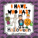 I Have, Who Has - Halloween Game (24 cards/costumes)