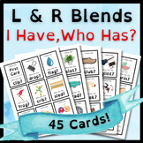 I Have, Who Has L & R Blends | Cooperative Review Game