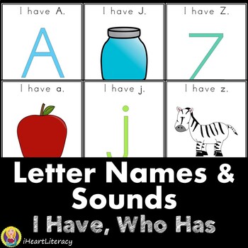 Preview of I Have Who Has Letter Naming and Letter Sounds Game
