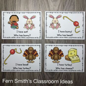 I Have Who Has Game Long E Words by Fern Smith's Classroom Ideas