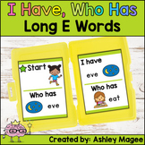 I Have Who Has Long E Words Phonics Game Activity for Prac