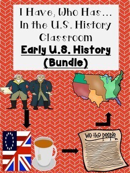 Preview of I Have, Who Has/Looping Cards-Early U.S. History (1607-1877) (Bundle)