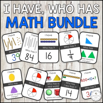 Preview of I Have Who Has Math Games Bundle