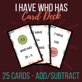 I Have ... Who Has ? | Mental Addition and Subtraction Gro