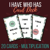 I Have ... Who Has ? | Multiplication Group Math Game