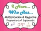 multiplying negative exponents