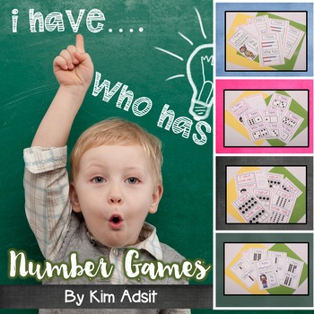 Preview of I Have Who Has Number-Dominoes, Fives Frame, Tens Frame, Rekenreks by Kim Adsit