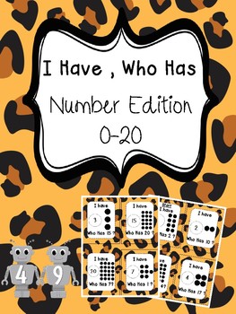 Preview of I Have, Who Has - Number Edition (0-20)