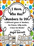I Have,  Who Has Numbers to 20 (4 Different Ways to Show Number)