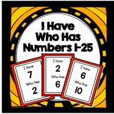 I Have Who Has Numbers to 25