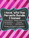 I Have, Who Has... Percent Bundle {3 Different Games}