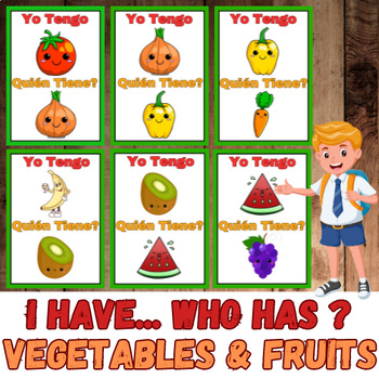 I Have, Who Has? French Fruits & Vegetables Card Game by Teaching with Jen  Rece