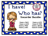 I Have! Who Has? - Recorder Bundle