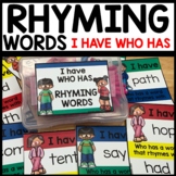 I have Who Has Phonics Rhyming Words Word Work Games
