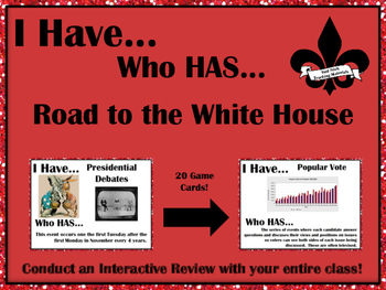 Preview of I Have..Who Has..Road to the White House!