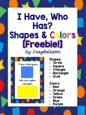 I Have, Who Has? Shapes & Colors